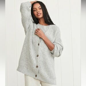 Jenni Kayne Alpaca Cocoon Cardigan, grey, small